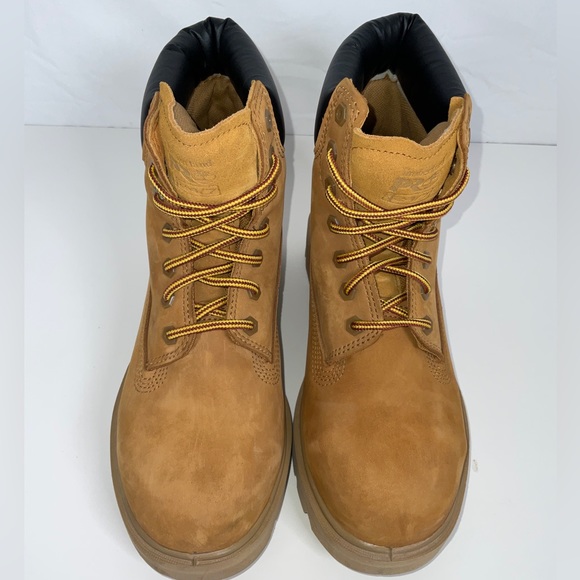 NWOB Men’s Timberland Pro Sawhorse 6” Composite Toe Work Boots Wheat Size 6.5 - Picture 4 of 9